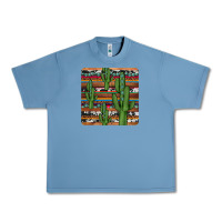 Pebble Blue cactus gemstone coaster Urban Heavy Tee - JahusDesignShop