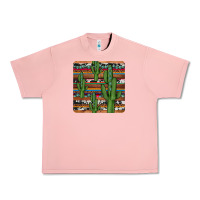 Salmon cactus gemstone coaster Urban Heavy Tee - JahusDesignShop