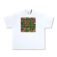 White cactus gemstone coaster Urban Heavy Tee - JahusDesignShop