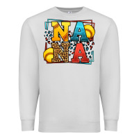 Dove Grey Softball nana leopard frame Premium Sweatshirt - LillyAllenDesigns
