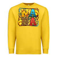 Lemon Softball nana leopard frame Premium Sweatshirt - LillyAllenDesigns