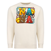 Sandshell Softball nana leopard frame Premium Sweatshirt - LillyAllenDesigns