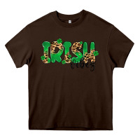 Chocolate Brown ırısh vibes Heavy Core Tee - MaliasSmallBusiness