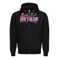 Black Most loved mother Mother's Day Zipper Hoodie - FaDigitalArtStudio