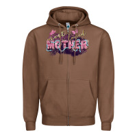 Chestnut Most loved mother Mother's Day Zipper Hoodie - FaDigitalArtStudio