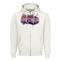 Oatmeal Heather Most loved mother Mother's Day Zipper Hoodie - FaDigitalArtStudio