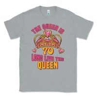 Heather Grey the queen is 70 long live the queen Classic Tee - Jasminsmagicworld