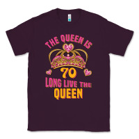 Plum the queen is 70 long live the queen Classic Tee - Jasminsmagicworld
