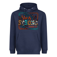 Navy She is strong proverbs 31:25 Heavyweight Hoodie - LillyAllenDesigns