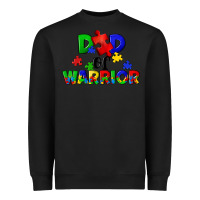Black Dad of warrior Heavyweight Sweatshirt - CowGirlArtShop