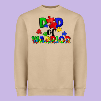 Dad Of Warrior Heavyweight Sweatshirt Designed By Cowgirlartshop