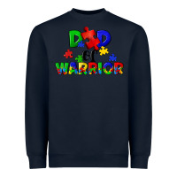 Navy Dad of warrior Heavyweight Sweatshirt - CowGirlArtShop