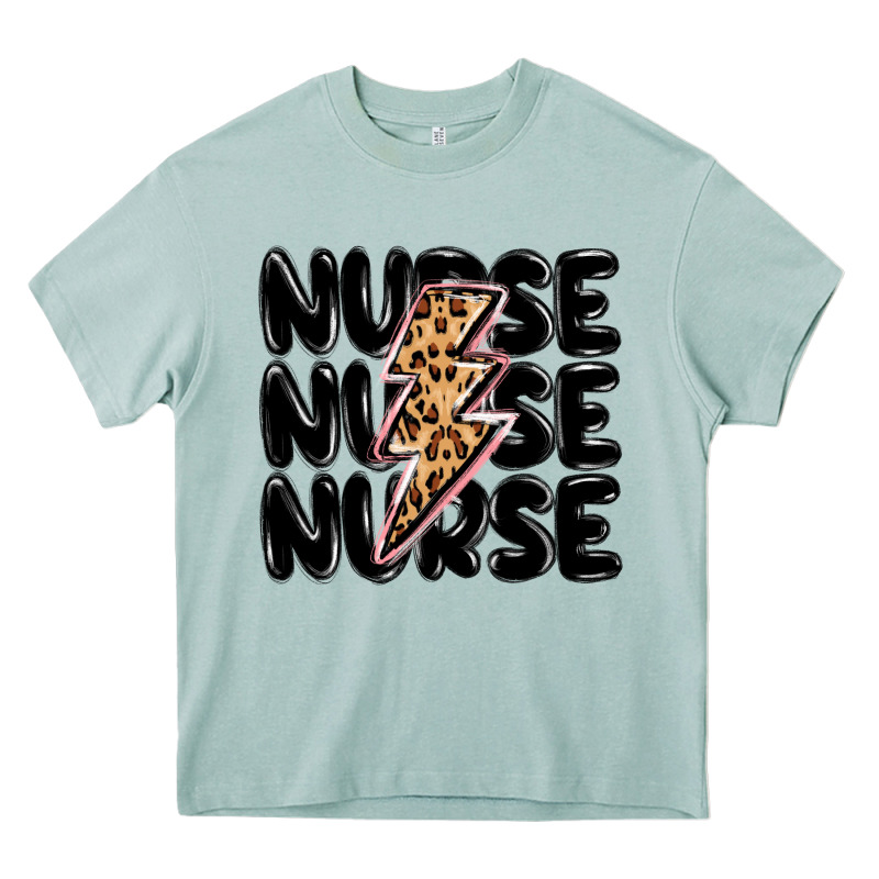 Nurse Lightning Bolt Heavy Core Tee by MaliasSmallBusiness | Teevron