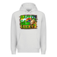 Dove Grey happy go lucky goat Premium Hoodie - RanaPortraitStore