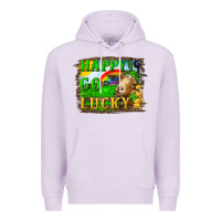 Lilac happy go lucky goat Premium Hoodie - RanaPortraitStore
