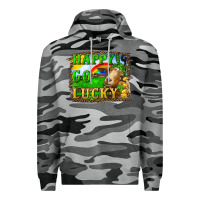 Slate Camo happy go lucky goat Premium Hoodie - RanaPortraitStore