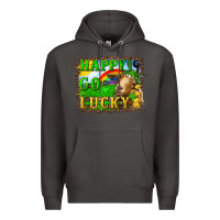 Smoke happy go lucky goat Premium Hoodie - RanaPortraitStore