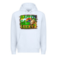 White happy go lucky goat Premium Hoodie - RanaPortraitStore