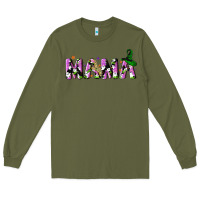 Army Green Halloween spooky Mama Long Sleeve Tee - NancyCooperArtShop