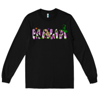 Black Halloween spooky Mama Long Sleeve Tee - NancyCooperArtShop