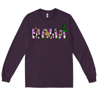 Plum Halloween spooky Mama Long Sleeve Tee - NancyCooperArtShop