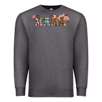 Charcoal Heather western mama pink roses Mother's Day Premium Sweatshirt - LillyAllenDesigns