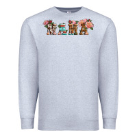 Heather Grey western mama pink roses Mother's Day Premium Sweatshirt - LillyAllenDesigns