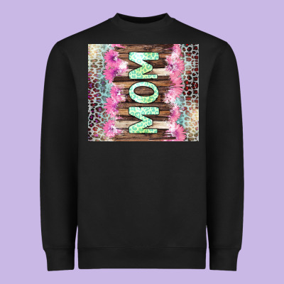 Mom Leopard Heavyweight Sweatshirt Designed By Cowgirlartshop