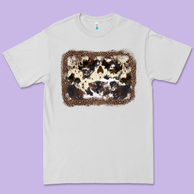 Cowhide Leopard Background Premium Tee Designed By Jahusdesignshop