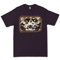 Plum Cowhide Leopard Background Premium Tee - JahusDesignShop
