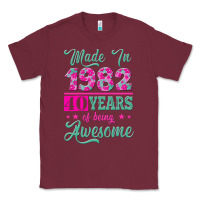 Burgundy made in 1982, 40 years of being awesome Classic Tee - Jasminsmagicworld