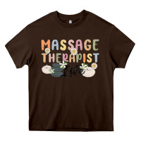 Chocolate Brown massage therapist life Heavy Core Tee - MaliasSmallBusiness