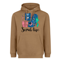 Toasted Coconut Scrub Life Nurse Heavyweight Hoodie - LillyAllenDesigns