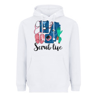 White Scrub Life Nurse Heavyweight Hoodie - LillyAllenDesigns
