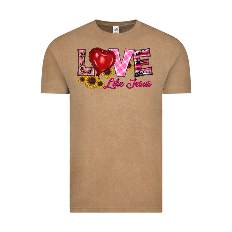 Valentine's Day Love Like Jesus Vintage Tee by RanaPortraitStore | Teevron