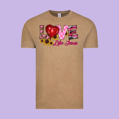 Valentine's Day Love Like Jesus Vintage Tee Designed By Ranaportraitstore