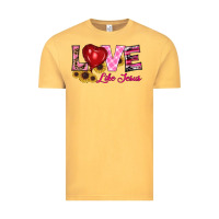 Vintage Mustard valentine's day love like jesus Vintage Tee - RanaPortraitStore