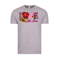 Vintage Zinc valentine's day love like jesus Vintage Tee - RanaPortraitStore