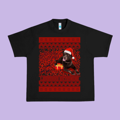 Merry Christmas Labrador Retriever Urban Heavy Tee Designed By Bettercallsaul