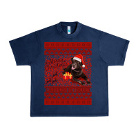 Navy Merry Christmas Labrador Retriever Urban Heavy Tee - Bettercallsaul