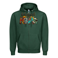 Sports Green Western Blessed Mama Mother's Day Zipper Hoodie - FaDigitalArtStudio