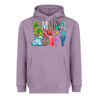 Lavender Mama Of Duty Heavyweight Hoodie - CowhideDigitalArt