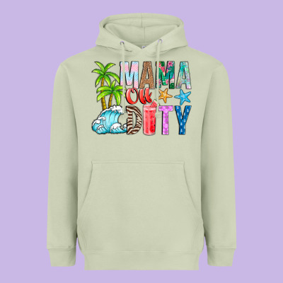 Mama Of Duty Heavyweight Hoodie Designed By Cowhidedigitalart