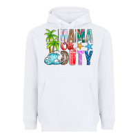 White Mama Of Duty Heavyweight Hoodie - CowhideDigitalArt