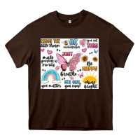 Chocolate Brown positive affirmations Heavy Core Tee - MaliasSmallBusiness