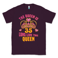 Plum the queen is 35 long live the queen Classic Tee - Jasminsmagicworld