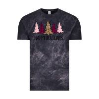 Cloud Black Happy Holidays Tree Vintage Tee - Bettercallsaul