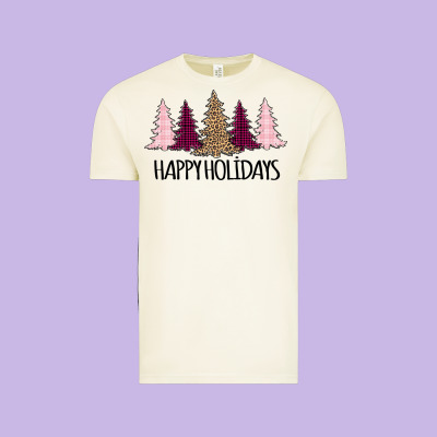 Happy Holidays Tree Vintage Tee Designed By Bettercallsaul