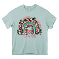 Arona teacher rainbow Heavy Core Tee - MaliasSmallBusiness
