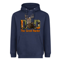 Navy Western Dad The Great Deer Hunter Heavyweight Hoodie - LillyAllenDesigns